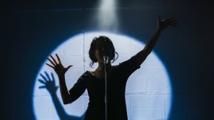 karaoke with hand movements