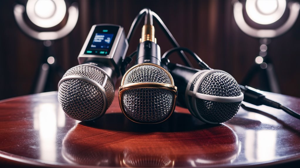 select appropriate audio equipment