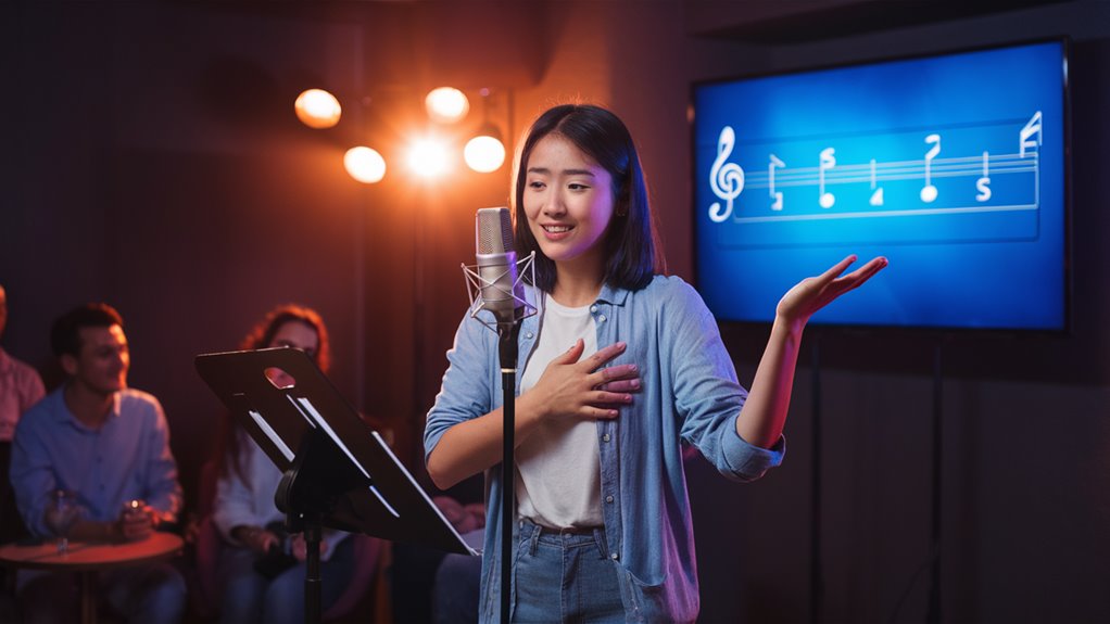 select comfortable vocal range