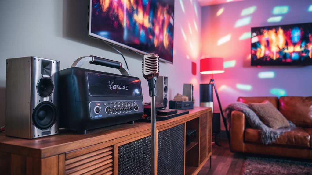 set up audio equipment