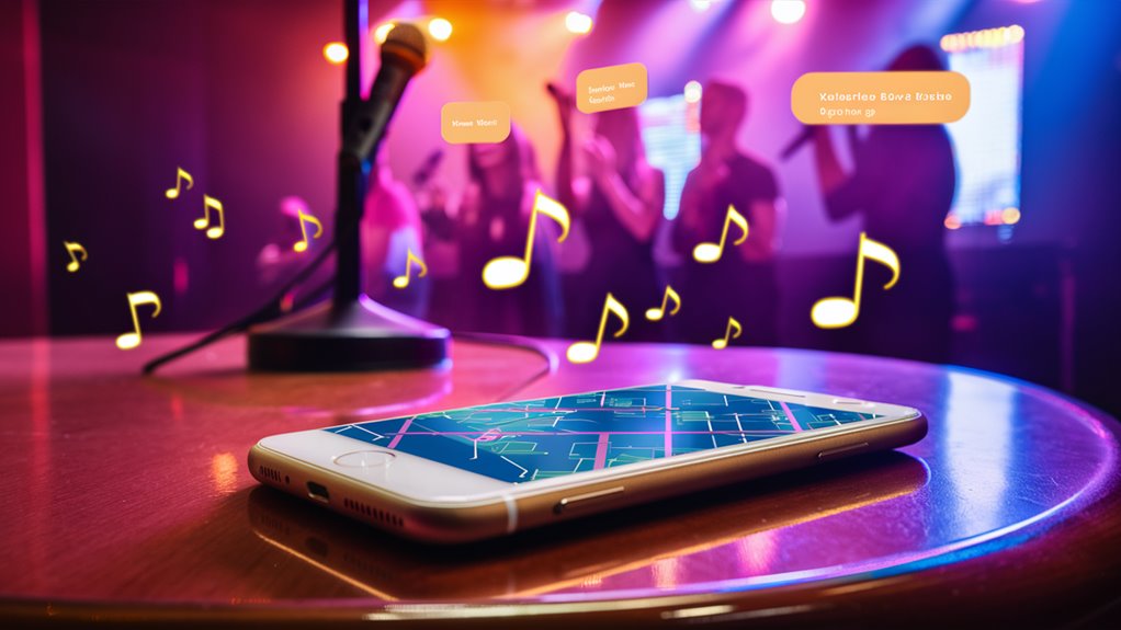singing songs through smartphones